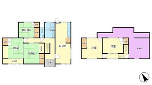 飾東町庄河口貸家の物件間取画像